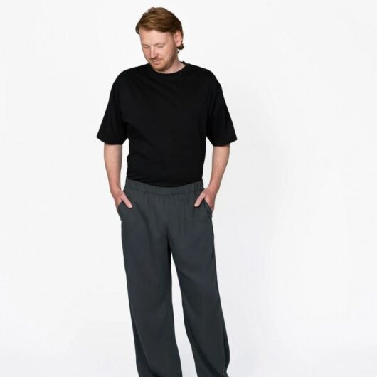 The Assembly Line Paper Sewing Pattern Mens Pull On Trousers